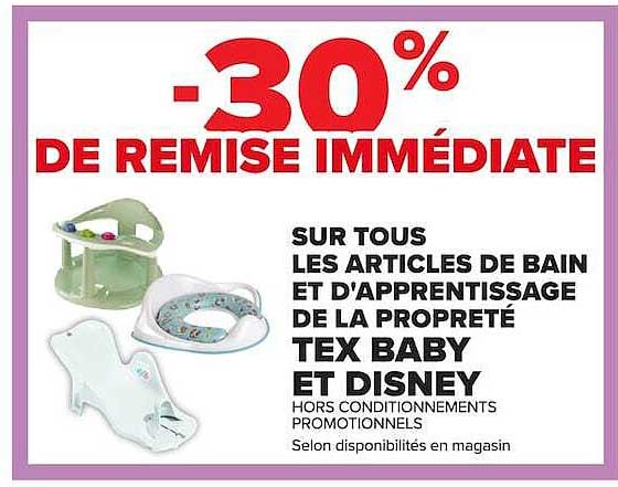 -30% DE REMISE IMMÉDIATE