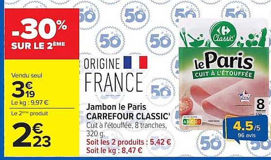 -30% SUR LE 2ÈME