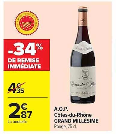 -34% DE REMISE IMMÉDIATE