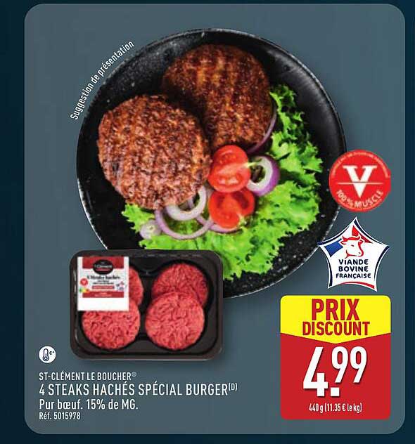 4 STEAKS HACHÉS SPÉCIAL BURGER(D)