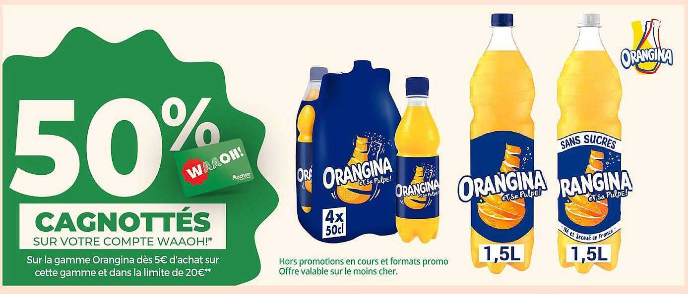 50% CAGNOTTÉS SUR VOTRE COMPTE WAAOH!*