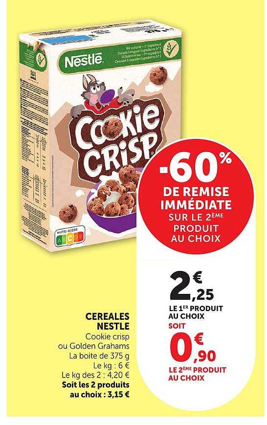 -60% DE REMISE IMMÉDIATE SUR LE 2ÈME PRODUIT AU CHOIX