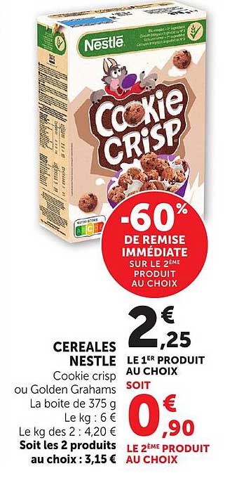 -60% DE REMISE IMMÉDIATE SUR LE 2ÈME PRODUIT AU CHOIX