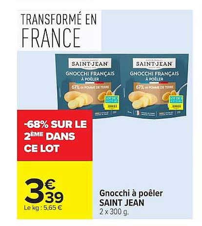 -68% SUR LE 2EME DANS CE LOT