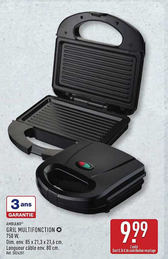 AMBIANO® GRIL MULTIFONCTION