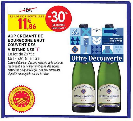 AOP CRÉMANT DE BOURGOGNE BRUT COUVENT DES VISITANDINES