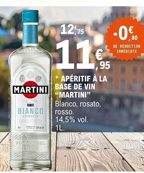 * APÉRITIF À LA BASE DE VIN “MARTINI” Blanco, rosato, rosso. 14,5% vol. 1L.