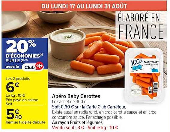Apéro Baby Carottes