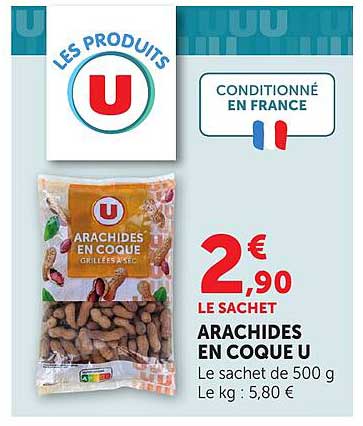 ARACHIDES EN COQUE U