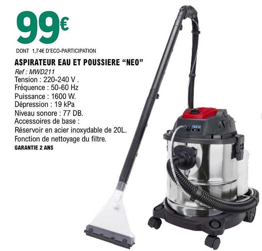 ASPIRATEUR EAU ET POUSSIERE “NEO”