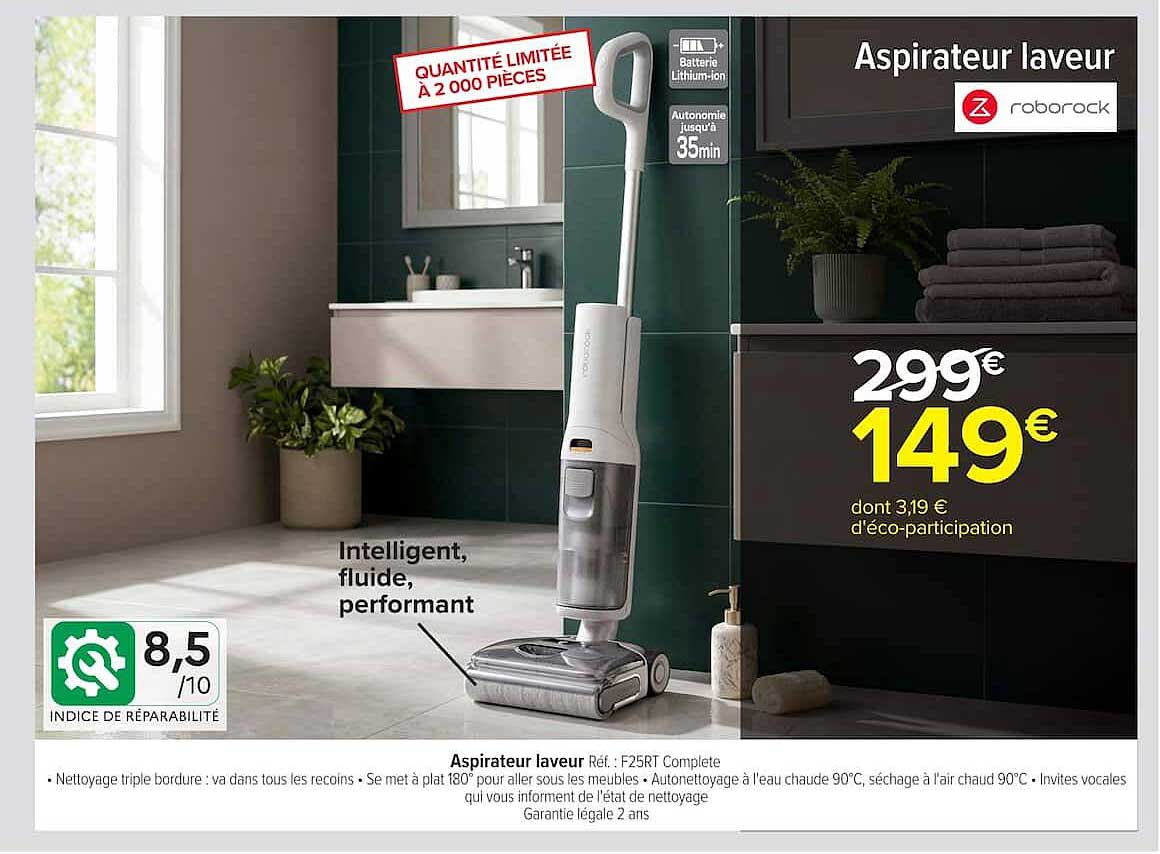 Aspirateur laveur
