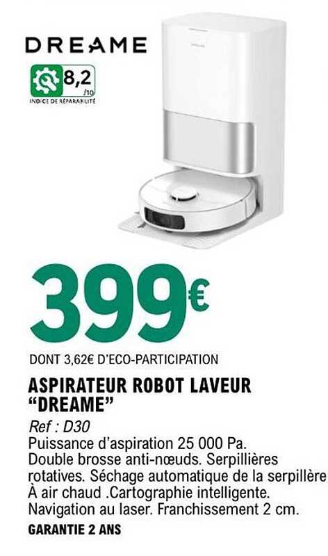 ASPIRATEUR ROBOT LAVEUR “DREAME”
