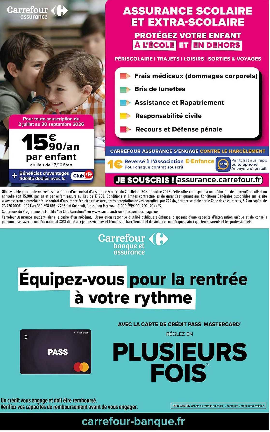 ASSURANCE SCOLAIRE ET EXTRA-SCOLAIRE
