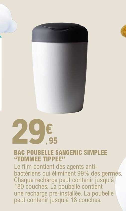 BAC POUBELLE SANGENIC SIMPLEE “TOMMEE TIPPEE”