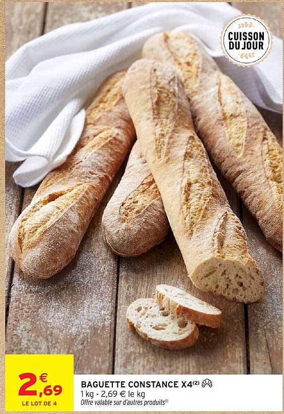BAGUETTE CONSTANCE X4