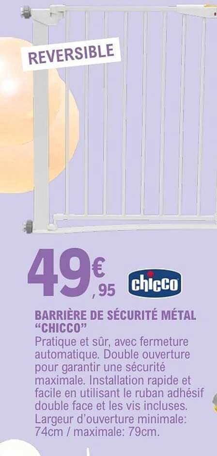 BARRIÈRE DE SÉCURITÉ MÉTAL “CHICCO”