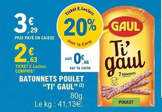 BATONNETS POULET “TI’ GAUL” (2)