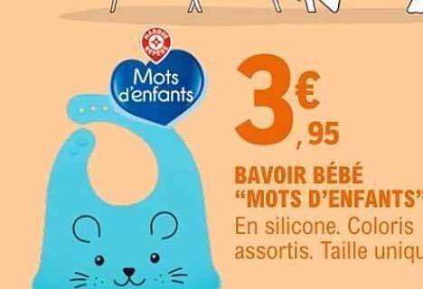 BAVOIR BÉBÉ “MOTS D’ENFANTS”