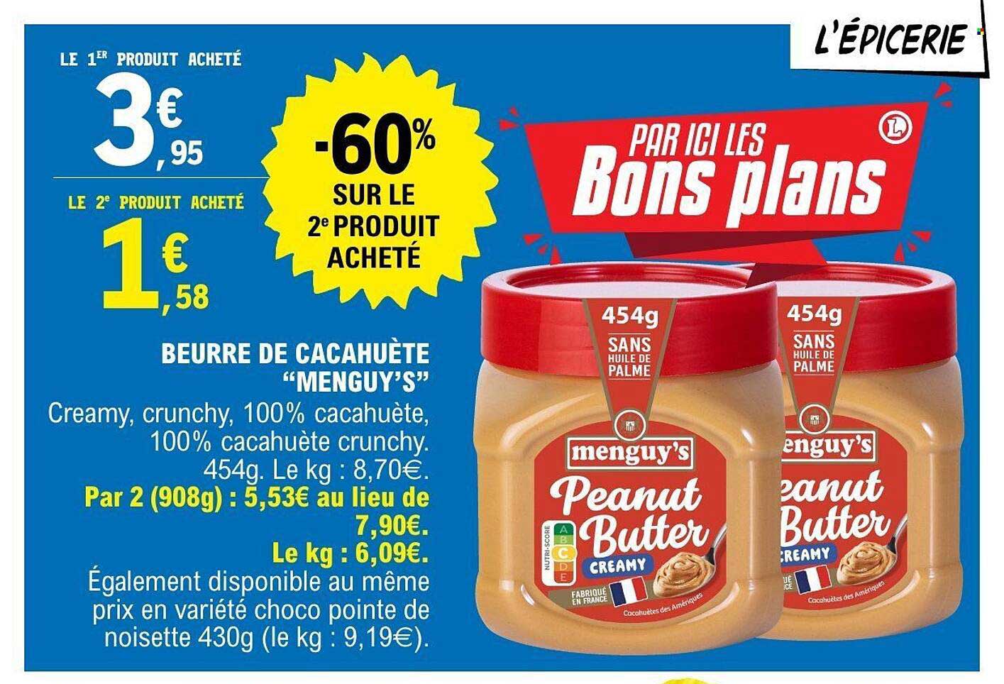 BEURRE DE CACAHUÈTE "MENGUY'S"