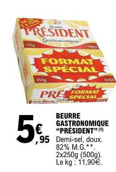 BEURRE GASTRONOMIQUE “PRÉSIDENT”