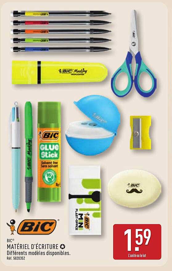 BIC® MATÉRIEL D’ÉCRITURE ✪ Différents modèles disponibles.