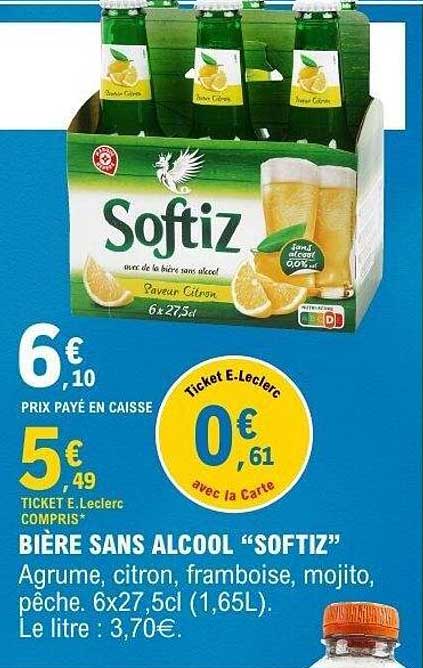 BIÈRE SANS ALCOOL “SOFTIZ”