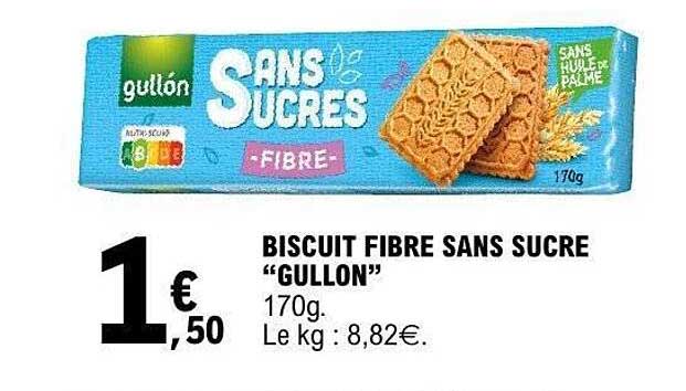BISCUIT FIBRE SANS SUCRE "GULLON"