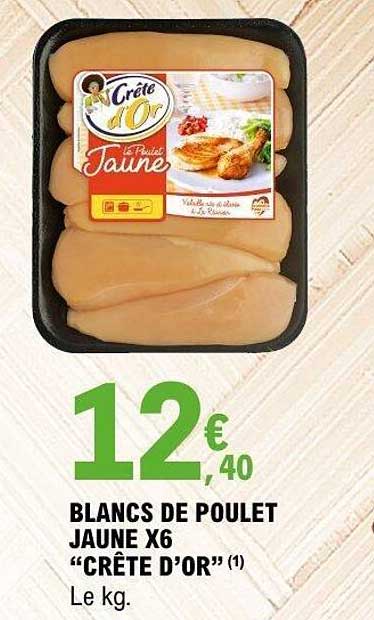 BLANCS DE POULET JAUNE X6 “CRÊTE D’OR” (1)