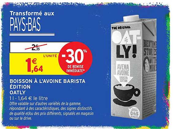 Boisson à l’avoine Barista Édition Oatly