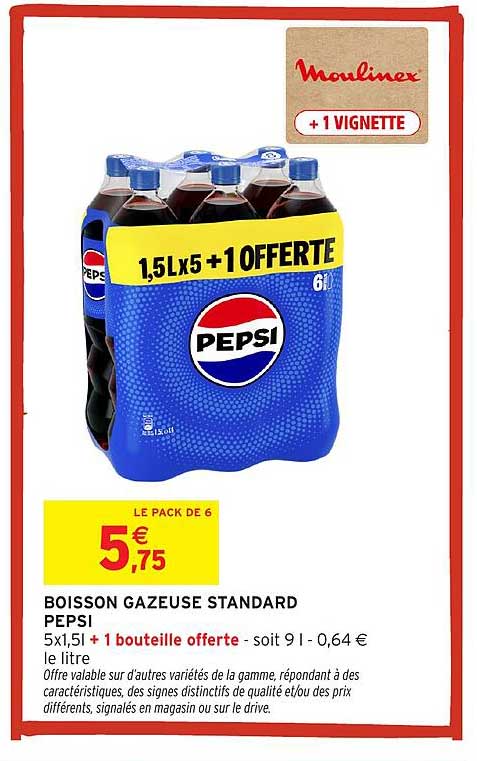 BOISSON GAZEUSE STANDARD PEPSI