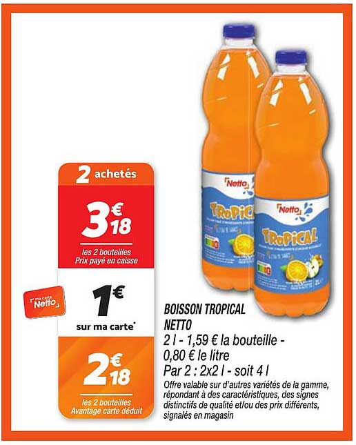 BOISSON TROPICAL NETTO