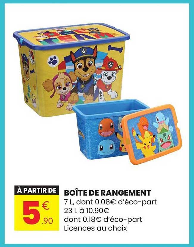 BOÎTE DE RANGEMENT