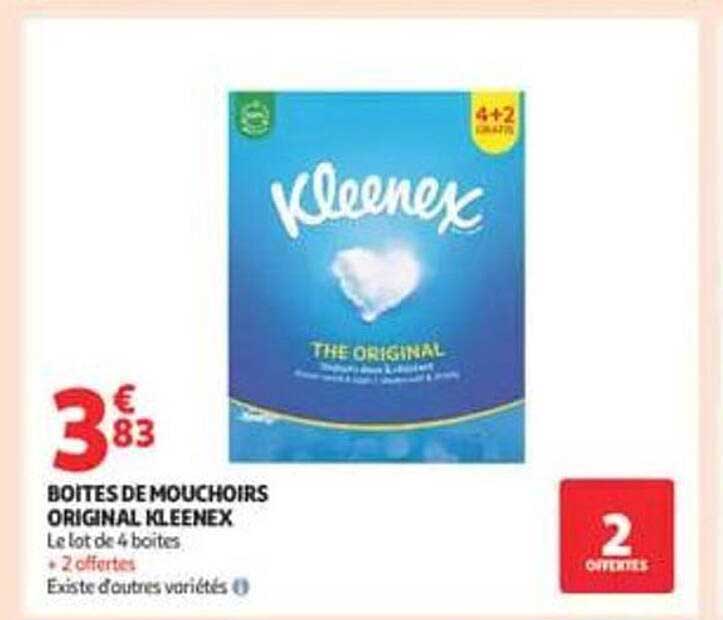 BOITES DE MOUCHOIRS ORIGINAL KLEENEX