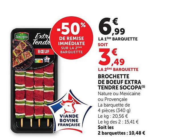 BROCHETTE DE BOEUF EXTRA TENDRE SOCOPE (5)