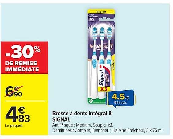 Brosse à dents intégral 8 SIGNAL