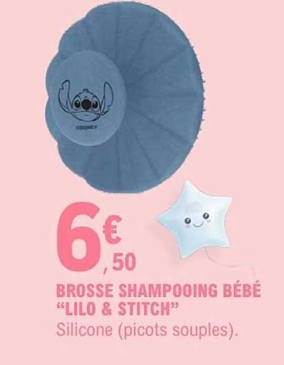 BROSSE SHAMPOOING BÉBÉ “LILO & STITCH”