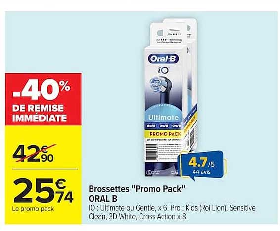 Brossettes "Promo Pack" ORAL B