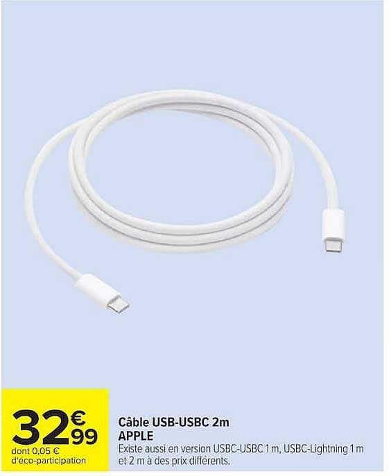 Câble USB-USBC 2m APPLE