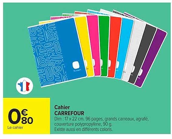 Cahier CARREFOUR