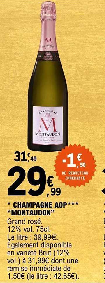 CHAMPAGNE AOP*** “MONTAUDON”