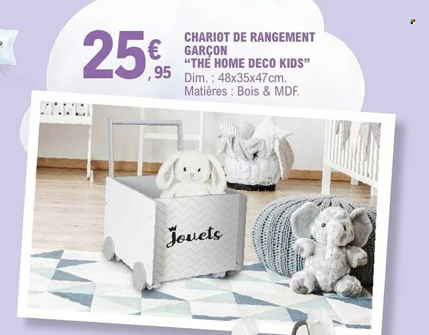 CHARIOT DE RANGEMENT GARÇON “THE HOME DECO KIDS”