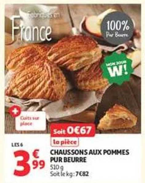 CHAUSSONS AUX POMMES PUR BEURRE