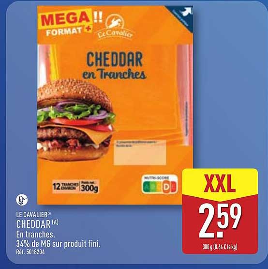 CHEDDAR (A) En tranches.