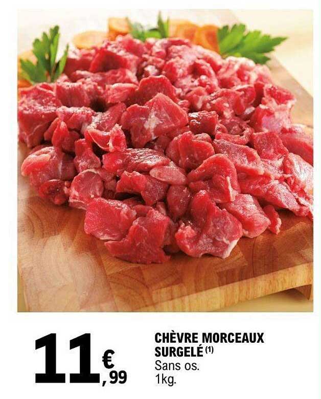 CHÈVRE MORCEAUX SURGELÉ (1)