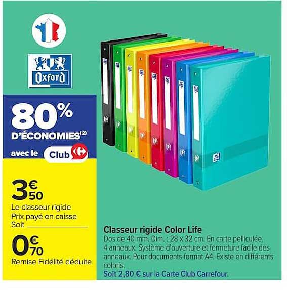 Classeur rigide Color Life
