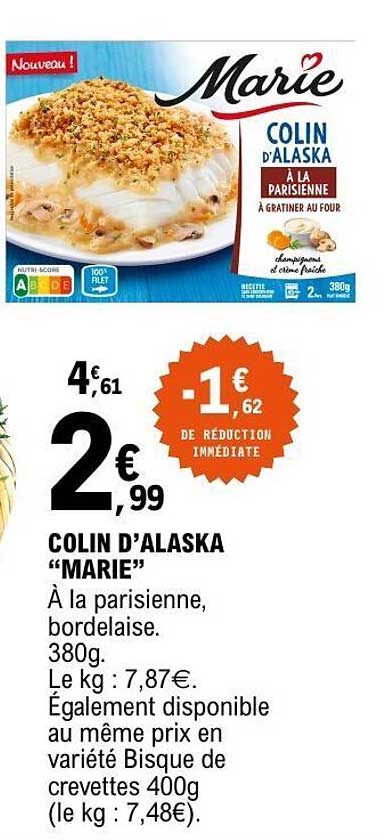 COLIN D’ALASKA “MARIE” À la parisienne, bordelaise. 380g.