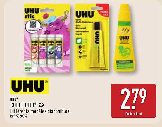 COLLE UHU® Différents modèles disponibles.