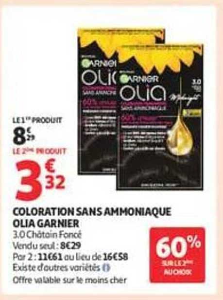 COLORATION SANS AMMONIAQUE OLIA GARNIER 3.0 Châtain Foncé