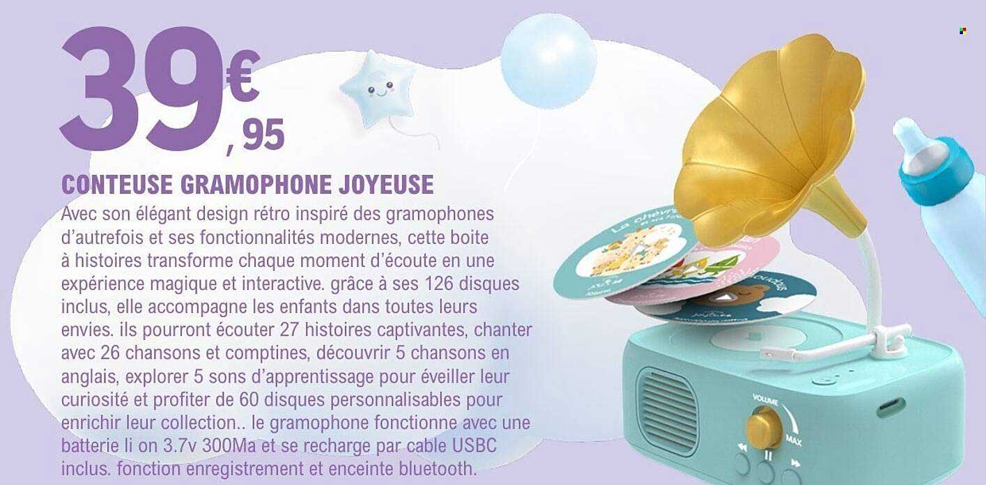 CONTEUSE GRAMOPHONE JOYEUSE