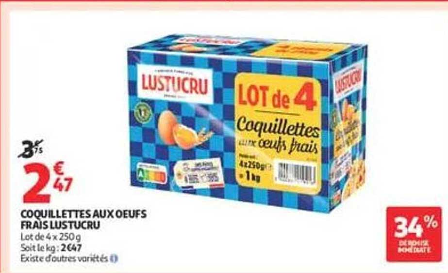 COUILLETTES AUX OEUFS FRAIS LUSTUCRU
